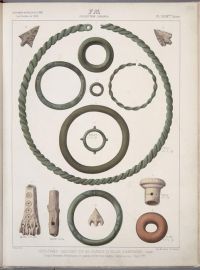 Album des principaux objets recueillis dans les sépultures de Caranda (Aisne), par M. Frédéric Moreau, pendant les années 1873, 1874, 1875. Saint-Germain-en-Laye, musée d'Archéologie nationale. © RMN-Grand Palais (musée d'Archéologie nationale) / Jean-Gilles Berizzi Album des principaux objets recueillis dans les sépultures de Caranda (Aisne), par M. Frédéric Moreau, pendant les années 1873, 1874, 1875. Saint-Germain-en-Laye, musée d'Archéologie nationale. © RMN-Grand Palais (musée d'Archéologie nationale) / Jean-Gilles Berizzi