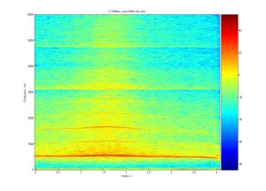 Spectrogramme du sifflet n° 2. © PHASE, Université de Toulouse Spectrogramme du sifflet n° 2. © PHASE, Université de Toulouse
