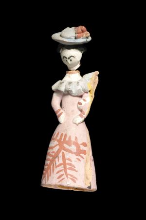 Elégante, Bolshie Gonchary, fin du XIX<sup>e</sup> siècle. Marseille, MuCEM (DMH1956.3.26). © MuCEM, Dist. RMN-Grand Palais / Image MuCEM Elégante, Bolshie Gonchary, fin du XIXe siècle. Marseille, MuCEM (DMH1956.3.26). © MuCEM, Dist. RMN-Grand Palais / Image MuCEM