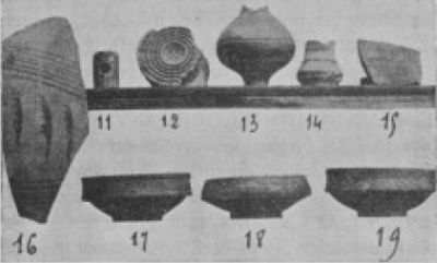 N<sup>o</sup> 11, « sifflet en terre blanche ». Découvertes de Tainturier 1906-1912. No 11, « sifflet en terre blanche ». Découvertes de Tainturier 1906-1912.